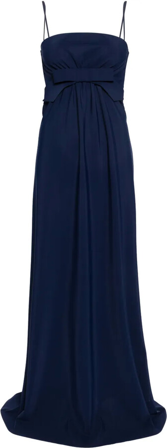 Chiara Boni La Petite Robe Alga bow-detail maxi dress