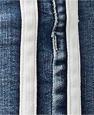 Blue Desire Juniors' Striped & Faded Denim Shorts