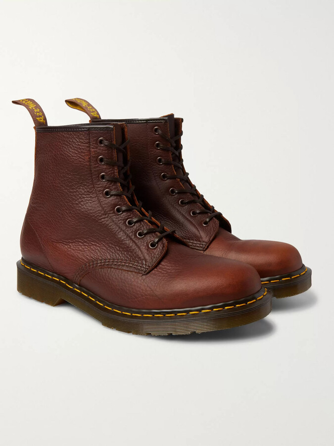 doc martens brown boots mens
