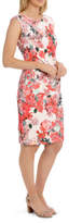 Thumbnail for your product : NEW Trent Nathan Events Painterly Floral Structured Dress with Rouching Detail