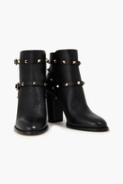Thumbnail for your product : Valentino Garavani Garavani Studded Pebbled-leather Ankle Boots