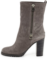 Thumbnail for your product : Jimmy Choo Dawson Suede Side-Zip Boot, Light Quartz
