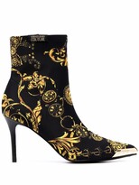 Thumbnail for your product : Versace Jeans Couture Baroque-Pattern Ankle Boots
