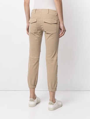 Nili Lotan Panelled Cropped Skinny Trousers