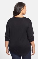 Thumbnail for your product : Foxcroft Asymmetrical Jacquard Sweater (Plus Size)
