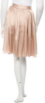 Thumbnail for your product : Chloé Pleated Silk Skirt