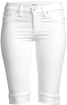 womens knee length jean shorts