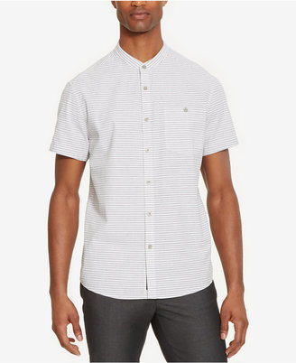Kenneth Cole Reaction Men's Striped Band Collar Shirt