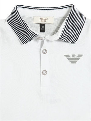 Armani Junior Logo Cotton Jersey Polo Shirt & Shorts