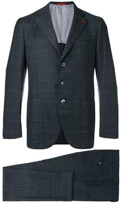 Isaia embroidered suit