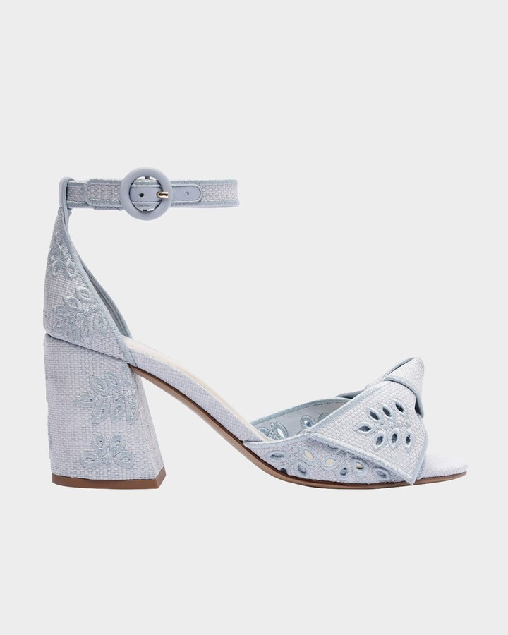 Alexandre Birman Clarita Embroidered Raffia Maxi Sandals