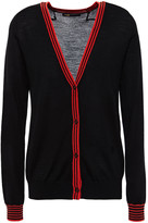 Thumbnail for your product : Maje Merina Striped Wool Cardigan