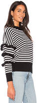 Thumbnail for your product : Endless Rose Ruffle Sleeve Detail Stripe Sweater