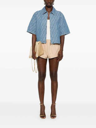 【関税＆送料込み】Fendi Ff Cropped Denim Jacket Clothing Fendi - Denim jacket Denim - The Corner