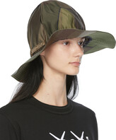 Thumbnail for your product : Sacai Green KAWS Edition Camo Mountain Metro Hat