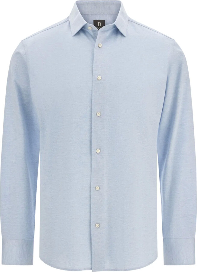 Boggi Milano Poited-Collar Cotton Shirt