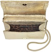Thumbnail for your product : Roberto Cavalli Mirror Gold Leather RC Clutch