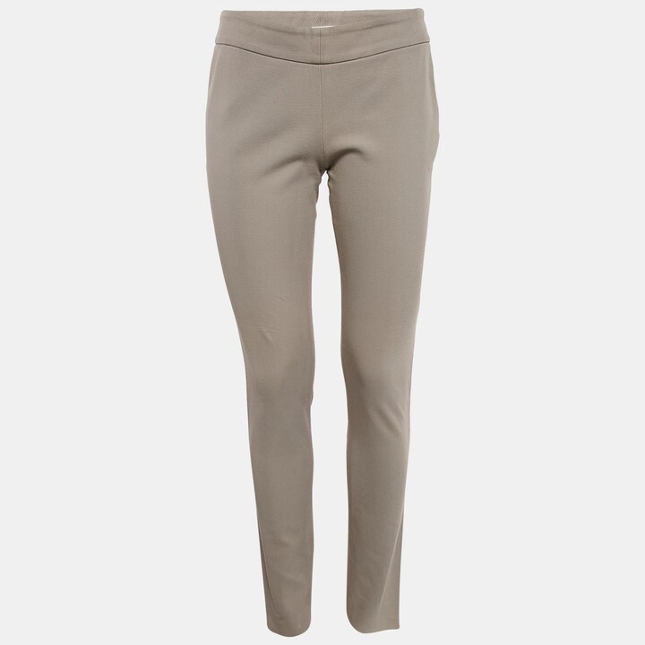 Pre-Owned Brunello Cucinelli Women's Beige Stretch Gabardine Trousers