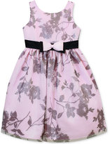 Thumbnail for your product : Jayne Copeland Girls' Floral Mesh Glitter Dress