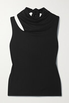 Thumbnail for your product : Helmut Lang Open-back Cutout Jersey Top - Black