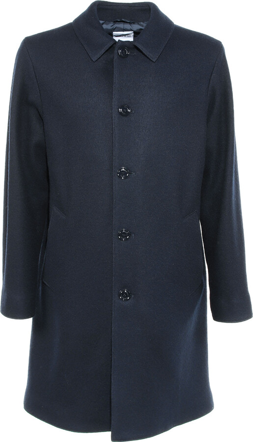 Aspesi Long Coat With Buttons ShopStyle