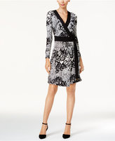 Thumbnail for your product : Thalia Sodi Printed Wrap Dress, Created for Macy's