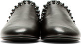 Thumbnail for your product : Giuseppe Zanotti Black Leather Studded Loafers
