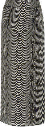Lenny Niemeyer Zebra-Print Silk-Chiffon Sarong