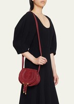 Thumbnail for your product : Chloé Marcie Small Suede Saddle Crossbody Bag
