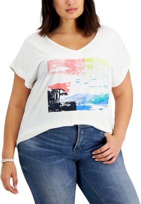 Style&Co. Style & Co Graphic-Print Top, Created for Macy's