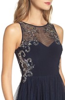 Thumbnail for your product : Women's Blondie Nites Beaded Illusion Gown
