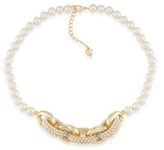 Thumbnail for your product : Carolee Casablanca Cachet Pearl and Gold Tone Link Necklace