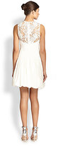 Thumbnail for your product : Rebecca Taylor Lace & Taffeta Dress