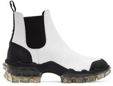 Thumbnail for your product : Moncler White Hanya Chelsea Boots