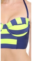 Thumbnail for your product : Splendid Marcel Stripe Bustier Bikini Top
