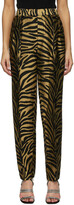 Thumbnail for your product : KHAITE Gold & Black Magdeline Trousers