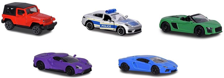 Poste Police Jouet Kit Jeu Policier Majorette Creatix - 3 étages, 5 Voitures, éléments Phosphorescents Voiture Majorette