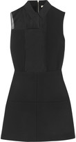 Thumbnail for your product : Victoria Beckham Paneled organza, crepe, silk and wool mini dress
