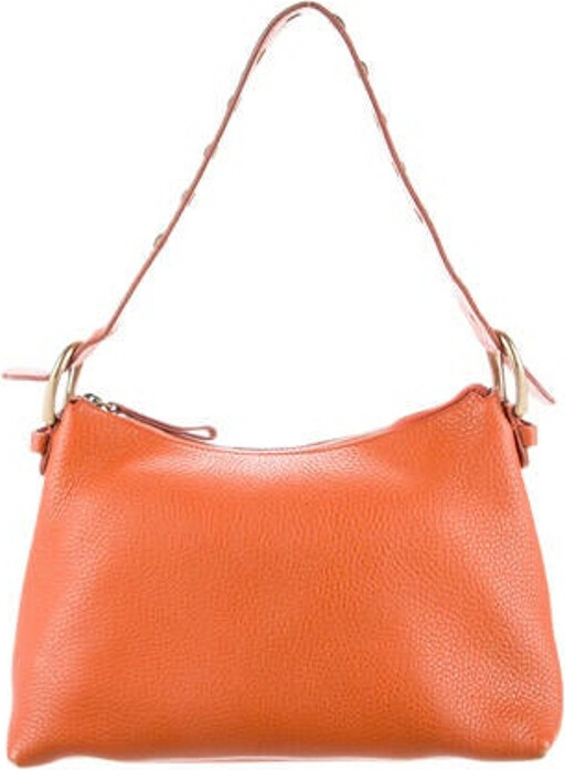 Miu Miu Leather Studded Shoulder Bag ShopStyle