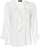 plus size frilly blouses