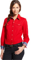 Thumbnail for your product : Tommy Hilfiger Long-Sleeve Polka-Dot Shirt