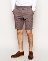 Thumbnail for your product : ASOS Slim Fit Shorts In Polka Dot