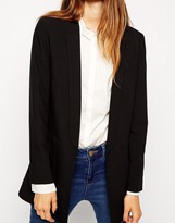 Thumbnail for your product : ASOS Longline Crepe Blazer