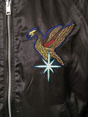 Diesel eagle patch bomber jacket