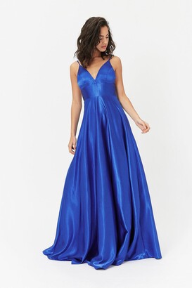 Strappy Satin Maxi Dress - ShopStyle