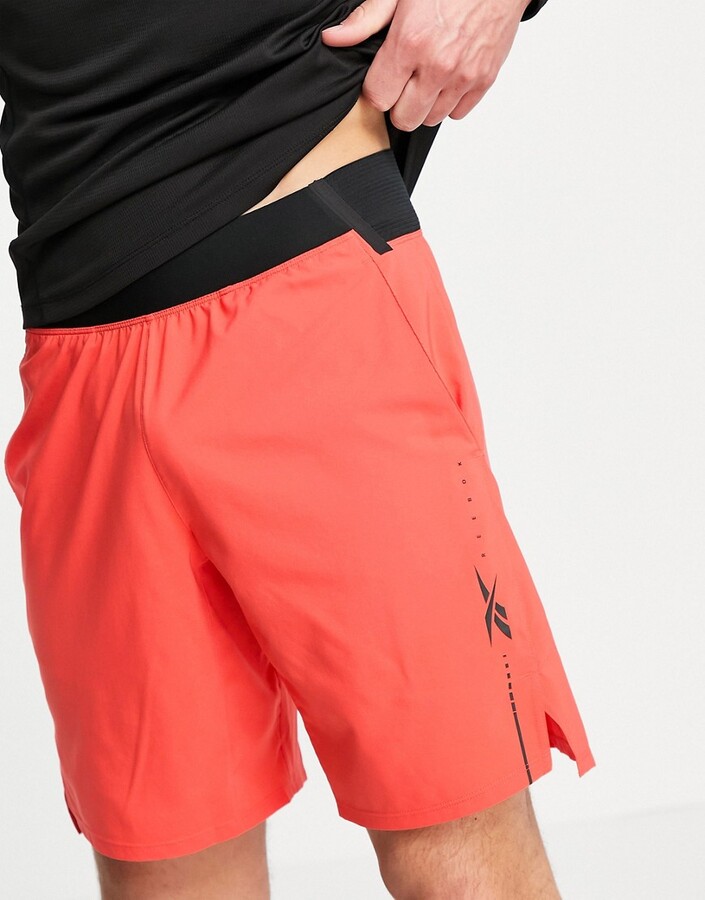 Reebok Training Epic 9-inch lightweight shorts in orange - ShopStyle