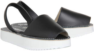Solillas Chunky Sole Black Leather