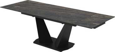 WALLKITCHENS Parma Extendable Pedestal Dining Table