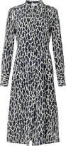 Thumbnail for your product : Equipment Thea leopard-print silk dress