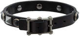 Thumbnail for your product : Valentino Leather Rockstud Rolling Noir bracelet